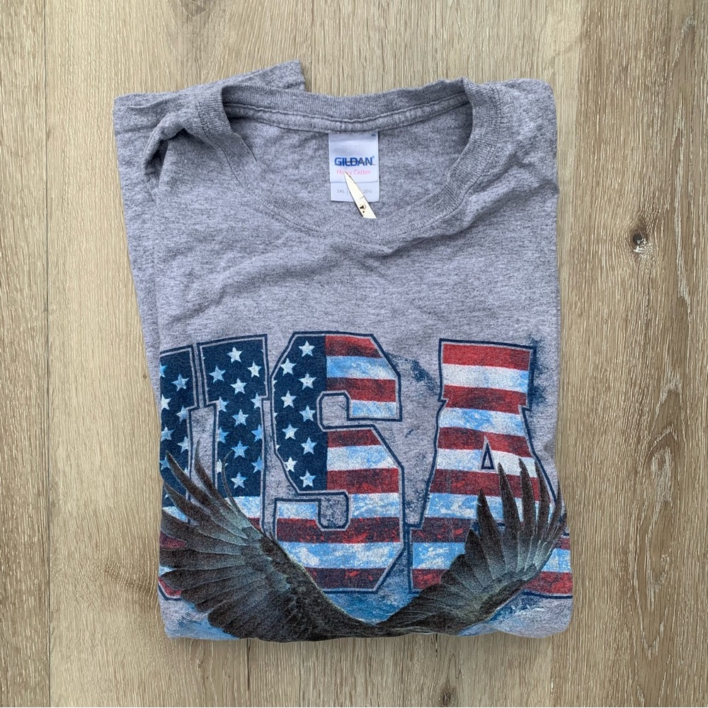 Gildan Heather Gray Heavy Cotton T-Shirt